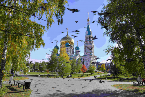 Осень в Омске