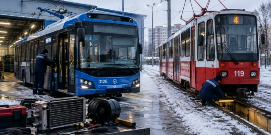Общественный транспорт Омска готовят к зиме